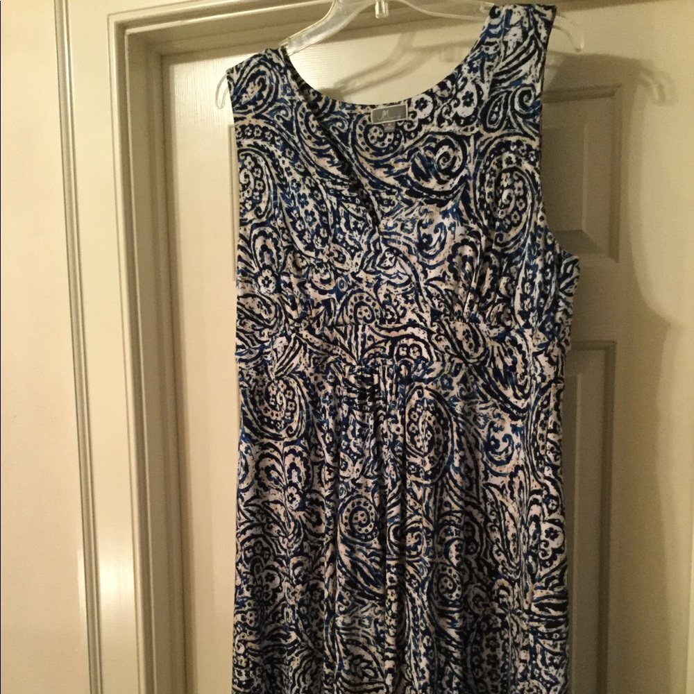 JM Collection cross bodice dress